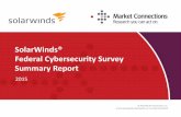 SolarWinds Federal Cybersecurity Survey 2015