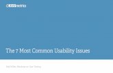 The 7 Most Common Usability Issues