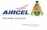 AIRCEL WEBSITE PRESENTATION