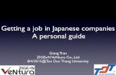 Getting a job in Japanese companies - A personal guide