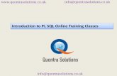 Introduction to pl sql online training classes part 3