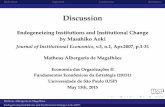 Discussion of the Paper "Endogeneizing Institutions and Institutional Change", by Masahiko Aoki
