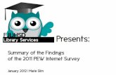 FJUHSD PowerPoint Covering the Pew Research Internet 2011 Survey