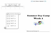 Summer Camp - Week 1