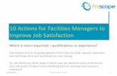 10 actions for facilities managers to improve job satisfaction