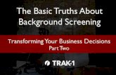 Background Screening: Transforming Your Business Decisions Part 1