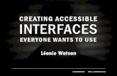 Design Like You Give a Damn: Creating Accessible Interfaces that Everyone Wants to Use (Leonie Watson)
