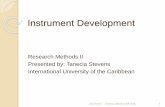 Research methods ii intrument development