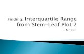 Finding Interquartile Range from Stem-Leaf Plot 2