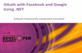 O auth with facebook and google using .net