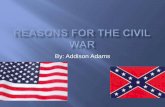 Reasons for the civil war