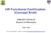 AG BOD - HR Functional Certification Concept Plan Proposal - LTC Gosselin
