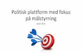Politisk plattform - Seminarie Isabel Smedberg-Palmqvist