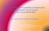 Cabaret voltaire iii.democracia y actualidad mundial
