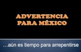 Advertencia para Mexico