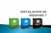 Instalacion de windows 7