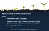 Escp entrepreneurship society   from ideas to succes