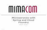 Microservices with Spring and Cloud Foundry