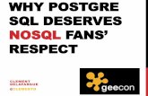 Why PG deserves noSQL fans' respect
