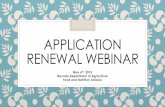 Application Renewal Webinar 5.6.15
