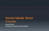 Social Media Short Course
