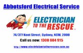 Abbotsford Electrical Service | Call 1300 884 915