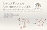 Extract Package Refactoring in ARIES