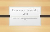 Democracia realidad e ideal