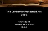 Ll.b ii lot ii u-iii consumer protection act