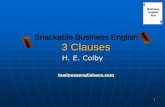 Snackable Business English - 3 clauses