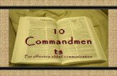 10 commandments -_for_effective_e_mail_communication