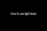 How I Used Light Leaks