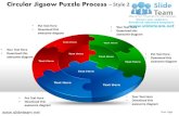 Cycle circular round jigsaw maze piece jigsaw puzzle process design 2 powerpoint slides.