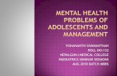 Mental health problems of adolescents and management