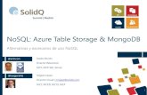 No-SQL, Azure Table Storage y MongoDB