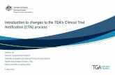 Introduction to changes to the TGA's Clinical Trial Notification (CTN) process
