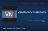Langproving / Vocabulary Notebook: "Concurso Emprendedor XXI"