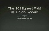 The 10 Highest Paid CEOs on Record