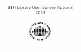 BTH Library user survey autumn 2013