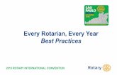 Every Rotarian, Every Year Best Practices
