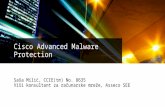 Sasa milic, cisco advanced malware protection