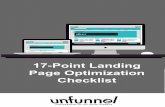 The 17-Point Landing Page Optimization Checklist