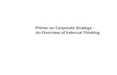 Corporate strategy a primer