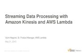 AWS May Webinar Series - Streaming Data Processing with Amazon Kinesis and AWS Lambda