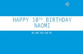 Happy birthday naomi