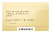 Paramount Fitness Family of Functional  Trainers