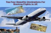 Top four beautiful destinations for booking flights to uk