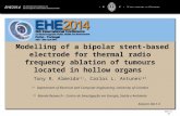 Modelling of a bipolar stent-based electrode for thermal radio frequency ablation of tumours located in hollow organs