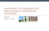 Educational leadership webinar   march 5, 2015