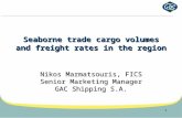 Seaborn trade: cargo volumes and freight rates in the region